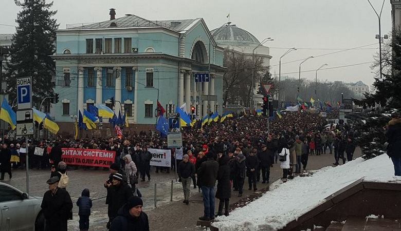 На «Марше за будущее» в Киеве начались провокации (ФОТО, ВИДЕО)