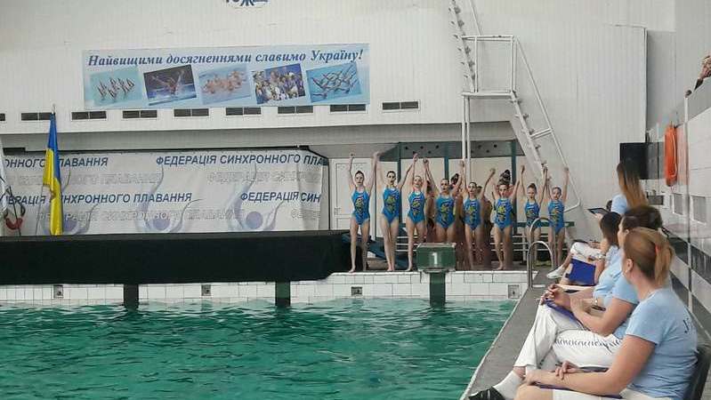 В «Локомотиве» проходит Чемпионат Украины по синхронному плаванию
