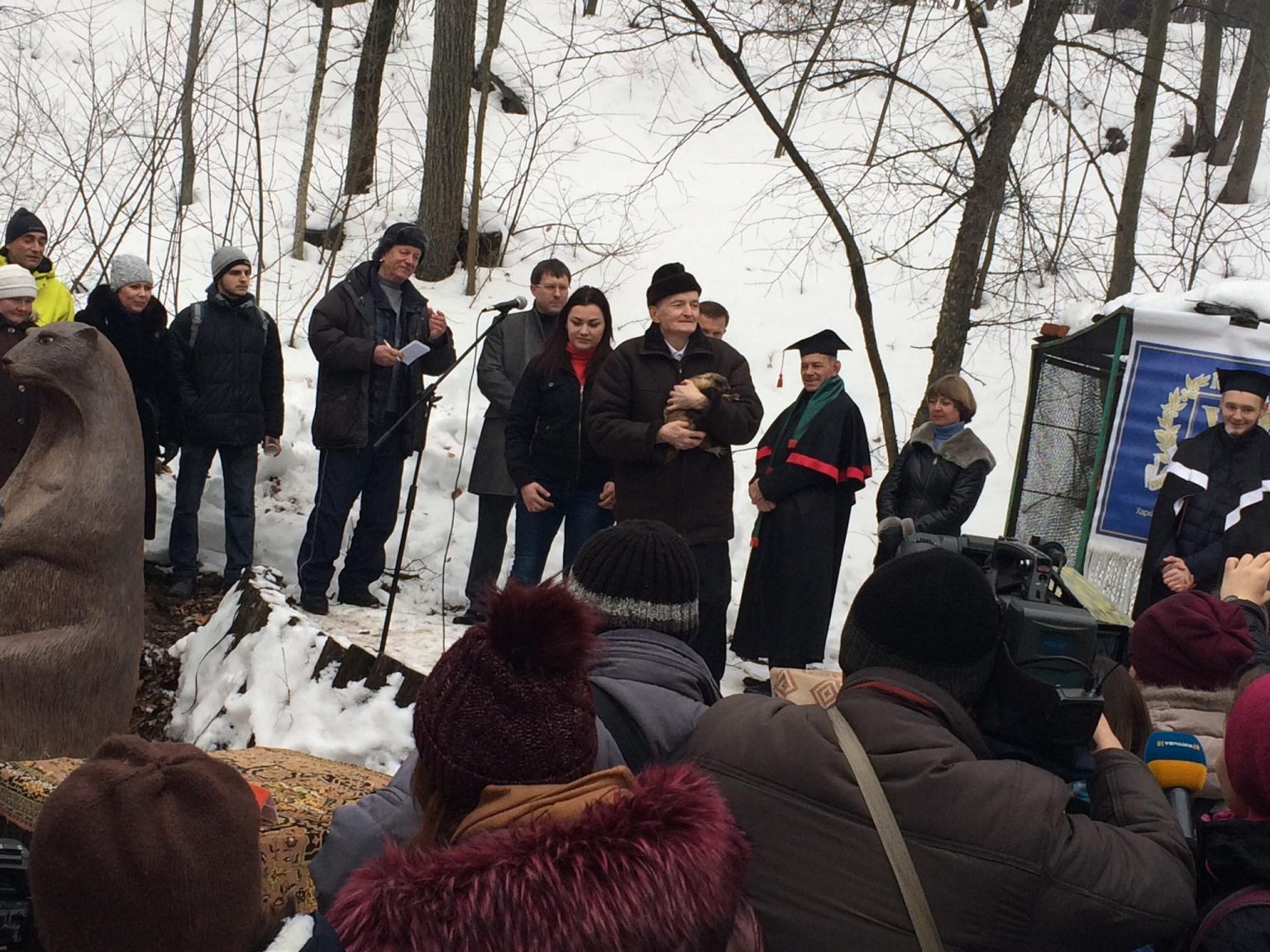 День сурка. Харьковский грызун-метеоролог предсказал теплую и раннюю весну (ВИДЕО)