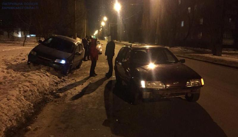 На Танкопия столкнулись Ford Sierra и Chevrolet Aveo (Фото)
