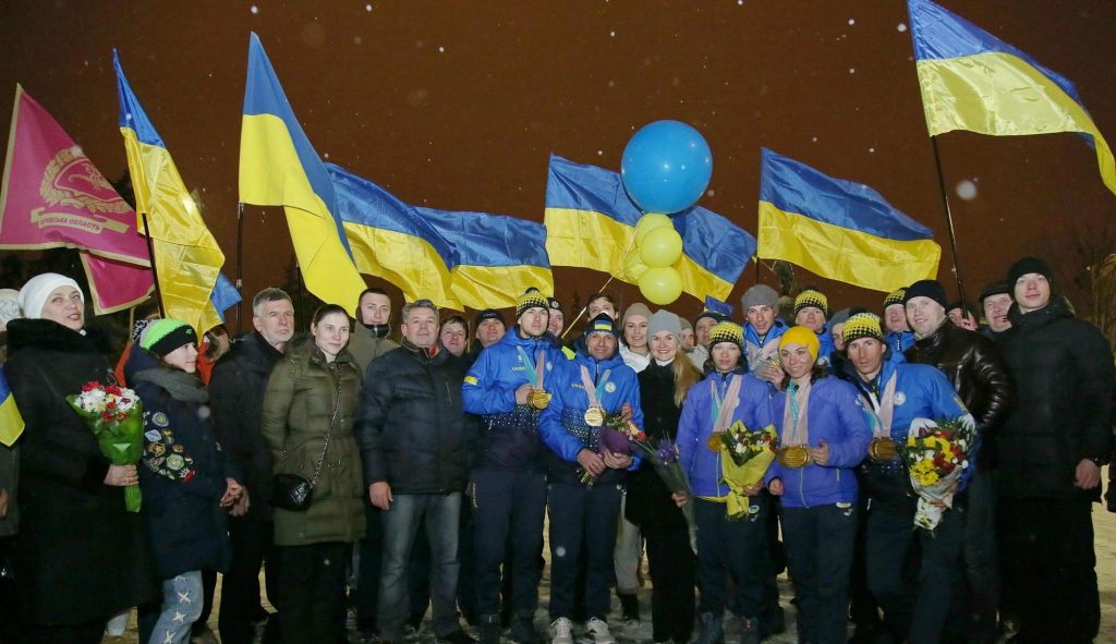 В Харьков вернулись чемпионы Паралимпиады в Пхенчхане (ВИДЕО)