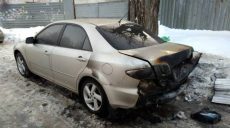 На Основе сгорела MAZDA (Фото)