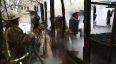 Под Харьковом в садовом товариществе горела дача
