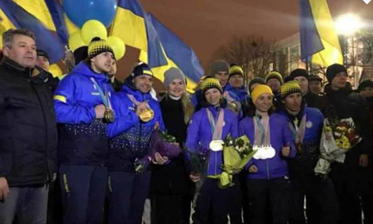 В Харькове встретили участников Паралимпийских Игр в Южной Корее
