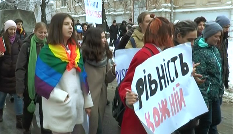 В Харькове 8 марта прошел марш «Все разные. Все равные» (ВИДЕО)
