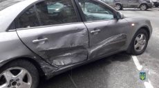 На Пушкинской столкнулись Hyundai Sonata и Volkswagen Passat