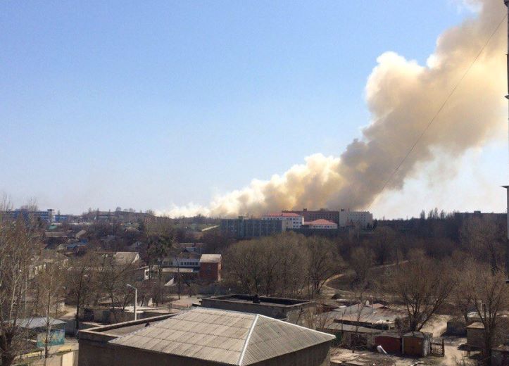 Потушен пожар, дым от которого был виден в районе Харьковского аэропорта