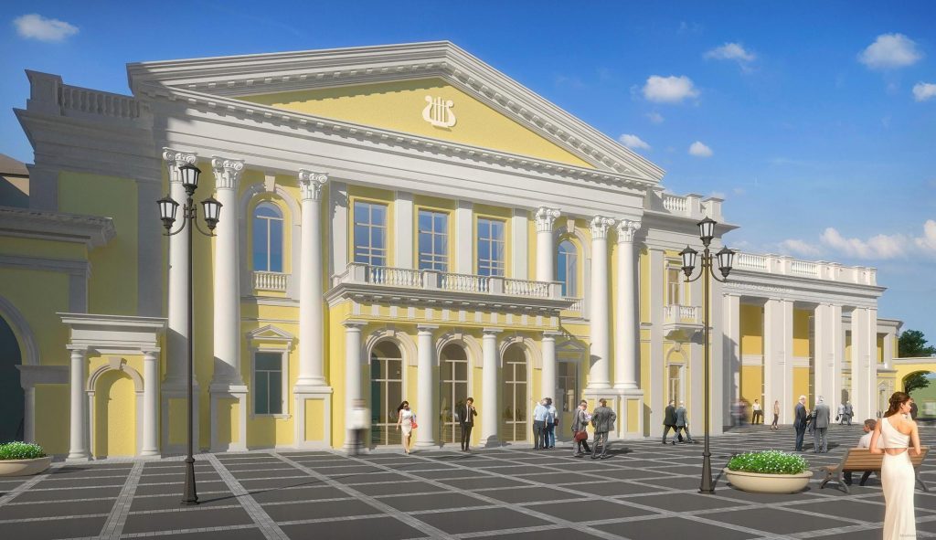 В Харькове продолжается реконструкция областной филармонии (видео)