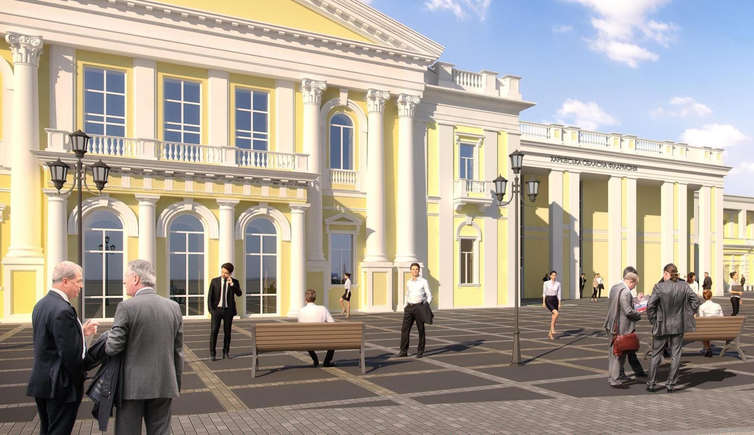 В Харьковской областной филармонии ремонтные работы идут в максимальном темпе (видео)