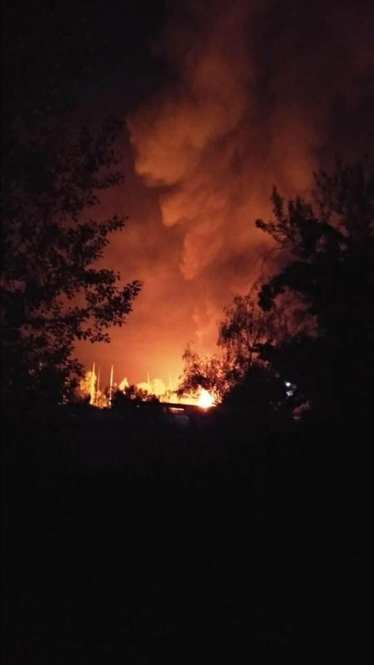 Ночью под Харьковом произошло возгорание газа