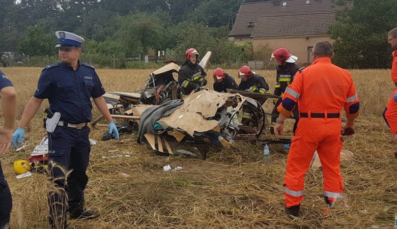 В Польше разбился вертолет с пассажирами (фото)
