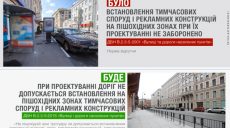 По новым строительным нормам с тротуаров уберут рекламные щиты