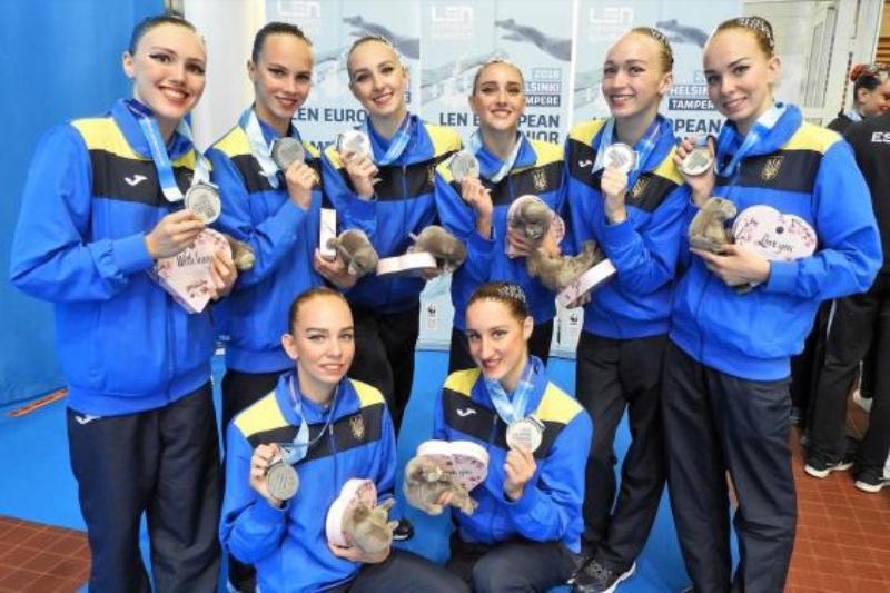 Харьковские синхронистки в составе сборной Украины заняли второе место на чемпионате Европы