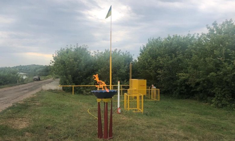 К трем селам под Богодуховым впервые подвели газ (фото)