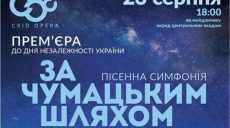 На ступеньках оперного коллектив ХАТОБа исполнит симфонию «За Чумацьким шляхом»