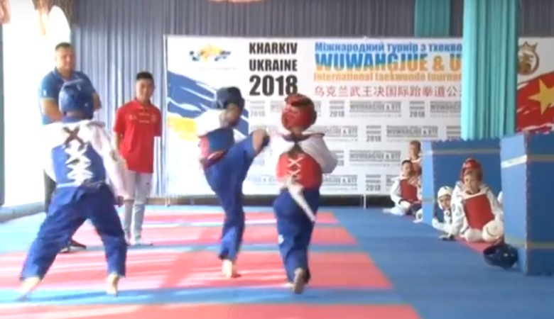 В Харькове проходят совместные украино-китайские сборы спортсменов, выступающих в олимпийской версии тхэквондо (видео)