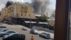 В Харькове горит здание Инженерно-педагогической академии (фото)