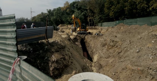 Съезд с Рымарской на Клочковскую строится в установленные сроки