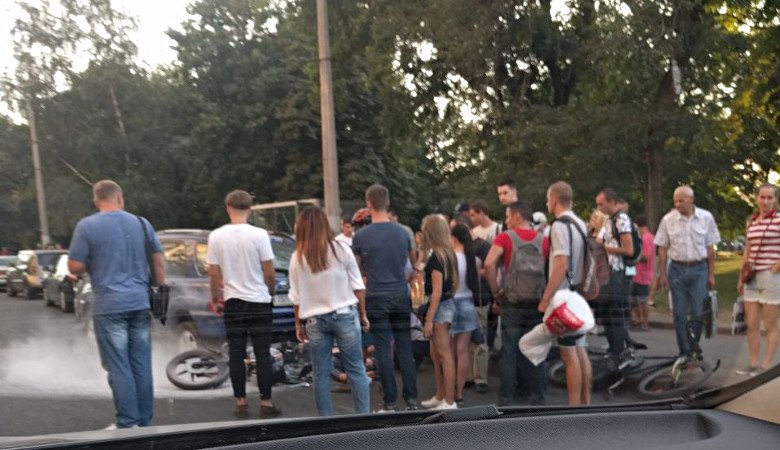 В Харькове снова сбили мотоциклиста