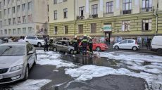 В Харькове на ходу загорелось авто (фото)