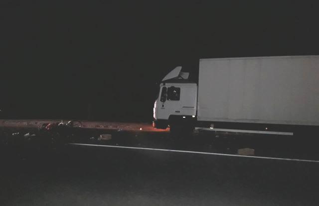 На Харьковщине вечером грузовик сбил насмерть велосипедиста (фото)