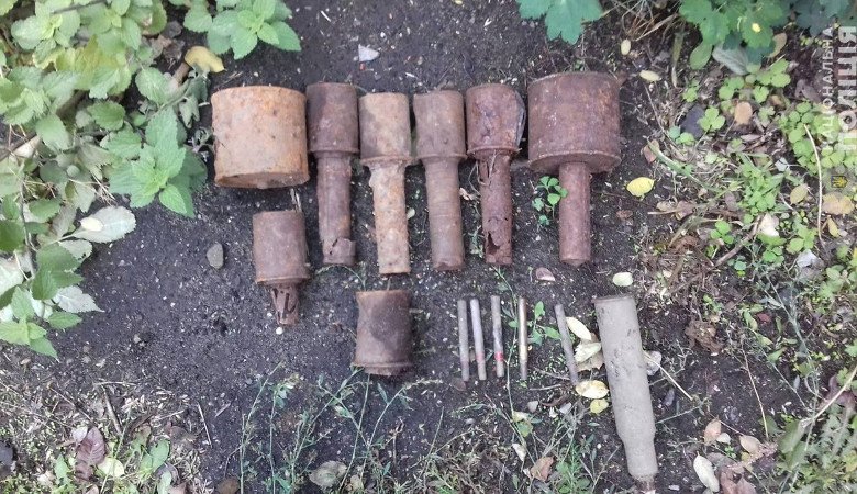 В месячник сдачи оружия полицейским принесли раритетные гранаты (фото)