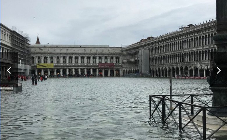 Из-за масштабных ливней 70 % Венеции затопило