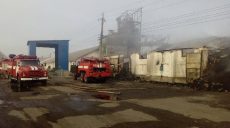 Пожар на зерноскладах на Харьковщине ликвидирован