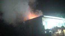 Появились фотографии с места пожара под Харьковом, на котором погиб человек