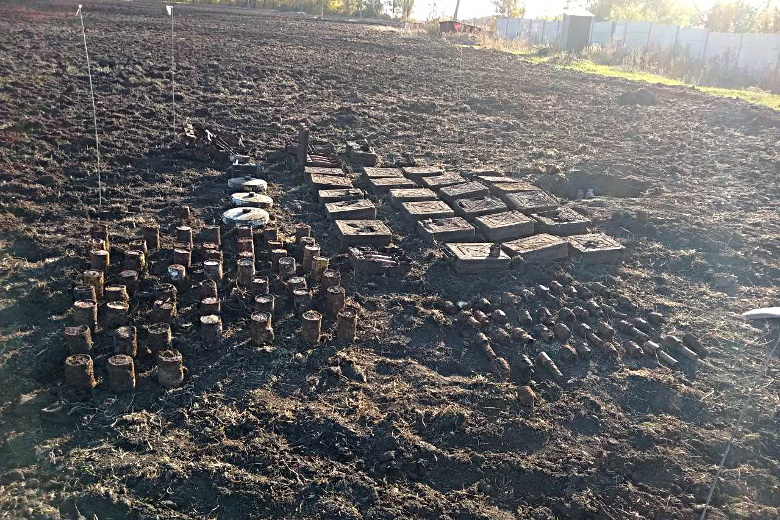 Под Чугуевым на территории частного домовладения найден колоссальный арсенал (фото)