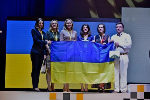 Женская сборная Украины заняла второе место на Всемирной шахматной олимпиаде