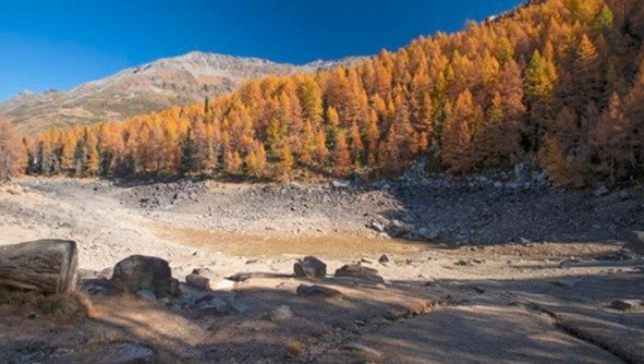 Из-за жары исчезло знаменитое озеро в Альпах (фото)