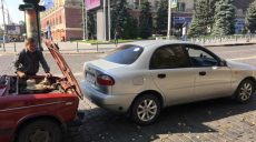На Сумской три машины столкнулись «паровозиком» (фото)