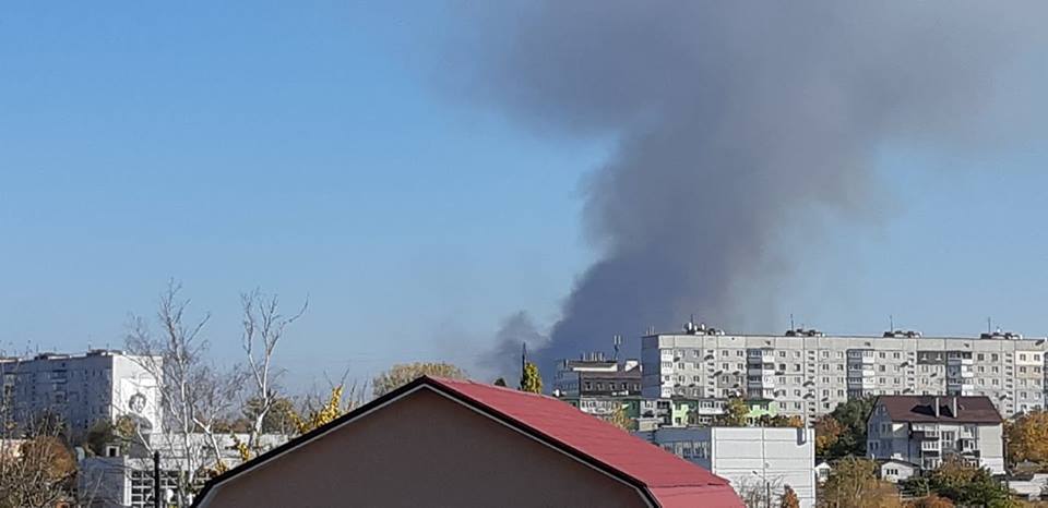 Под Харьковом горит сухостой (фото)