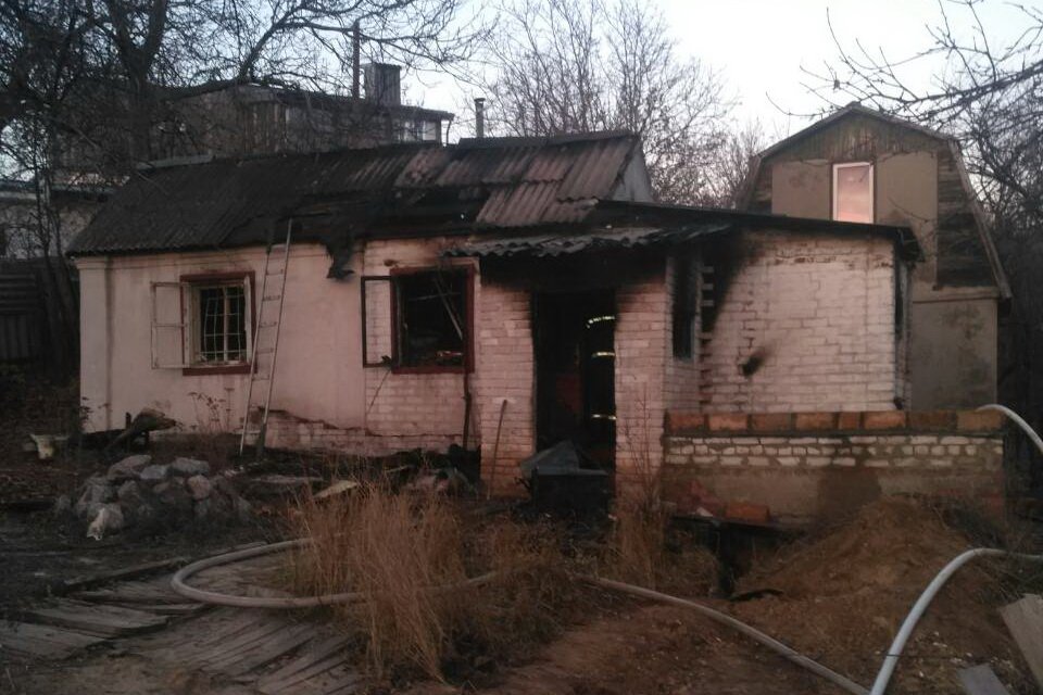 В Харькове во время пожара пострадал мужчина (фото)