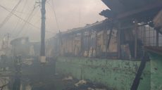На Харьковщине сгорел дотла продуктовый магазин (фото)