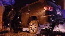 На Золочевской Toyota врезалась в забор (фото)