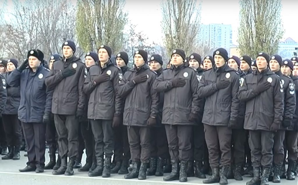 Курсанти харківського вишу відзначили День гідності та свободи (відео)