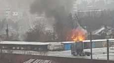 В центре Харькова горели сараи