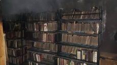 На Харьковщине горела библиотека