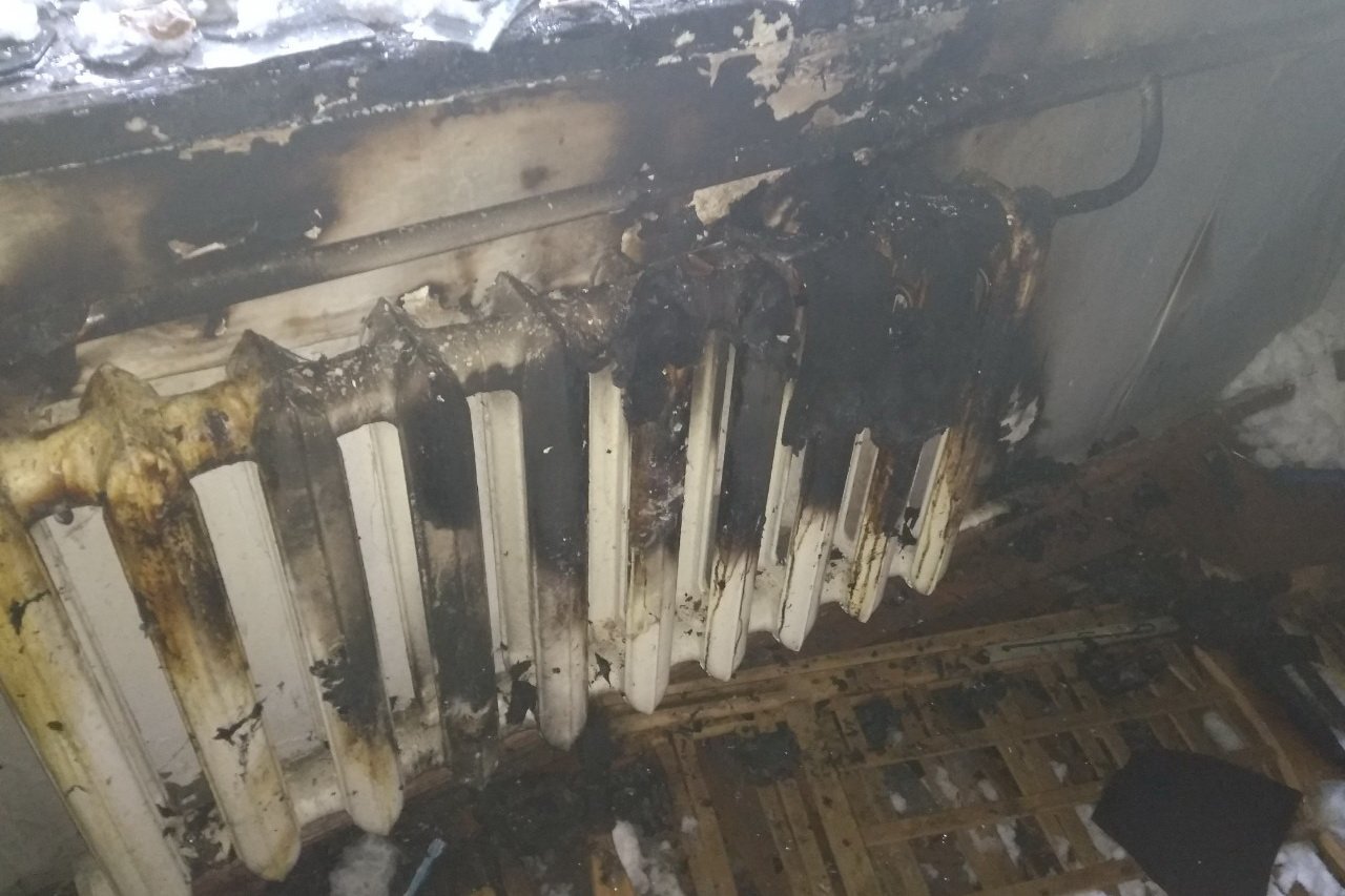 На пожаре пострадал владелец частного дома