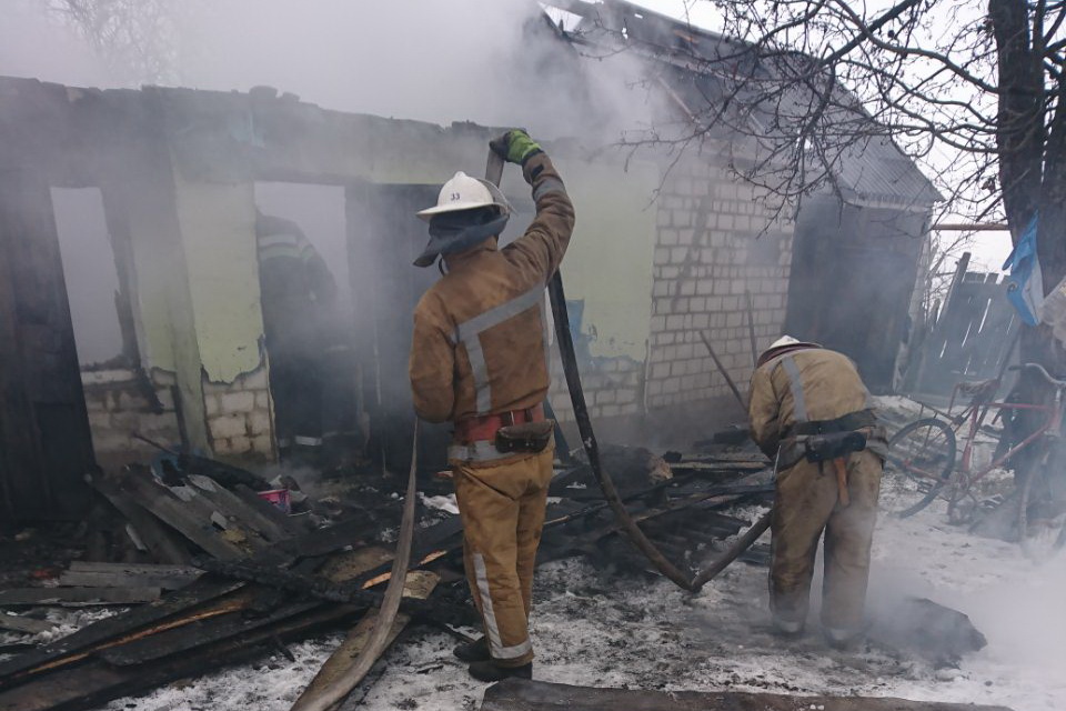В Харькове во время пожара пострадало два человека (фото)