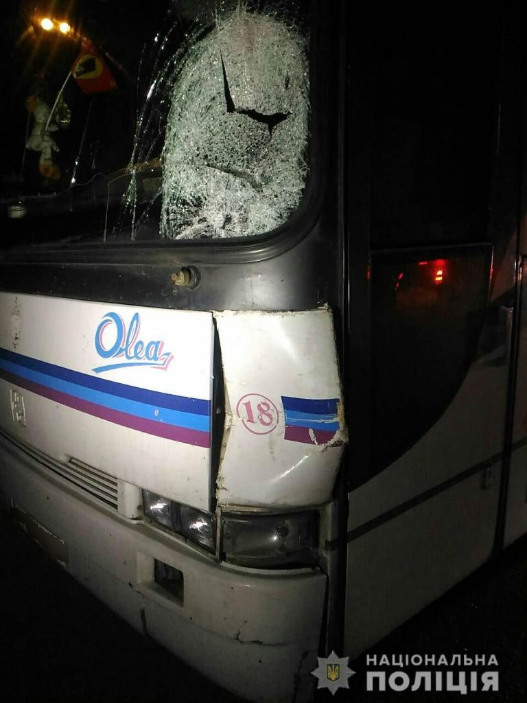Под Харьковом автобус сбил пешехода (фото)