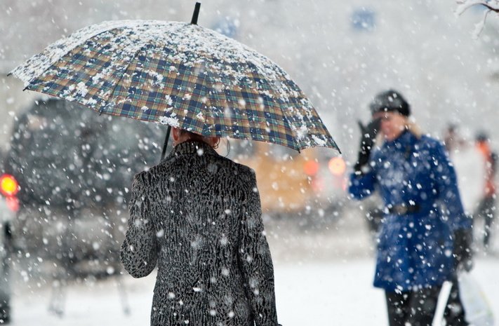На выходных Харьков накроет дождь со снегом