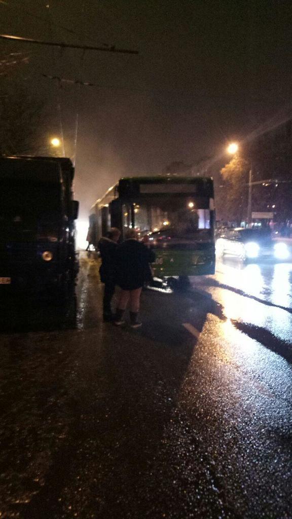 На Широнинцев произошло возгорание в троллейбусе