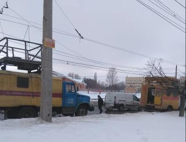 В Харькове из-за обрыва контактной сети не ходили троллейбусы