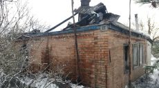 На Харьковщине сгорел частный дом (фото)