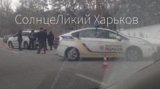 Под Харьковом полицейский автомобиль попал в аварию