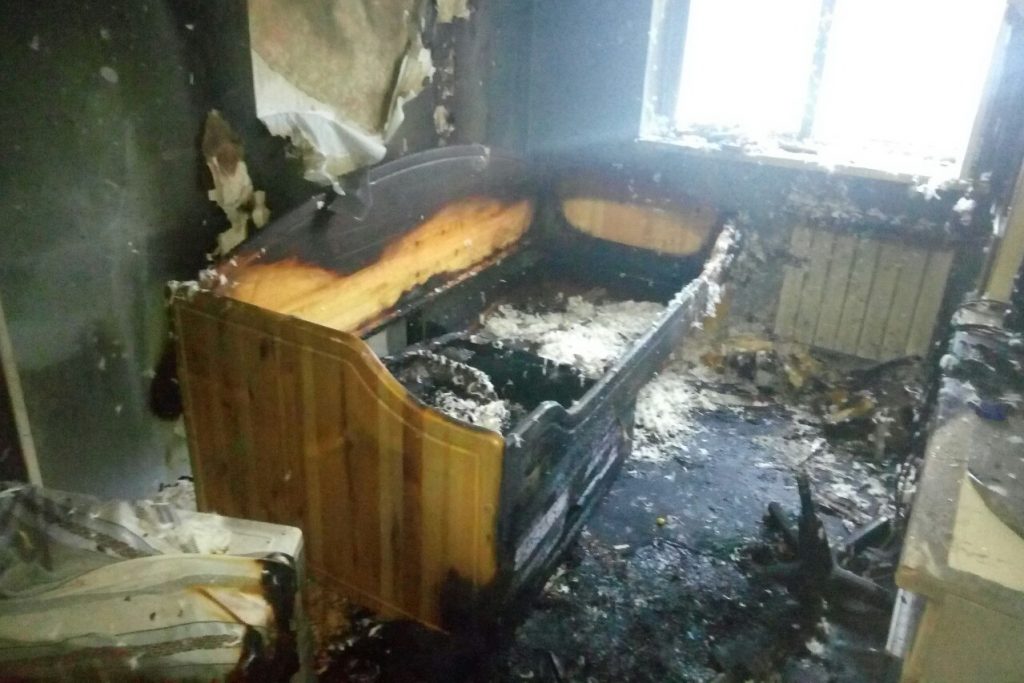В Харькове на пожаре пострадал подросток
