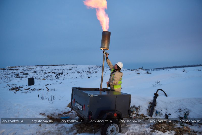 На Дергачевском полигоне тестируют газ для переработки в электроэнергию (фото)
